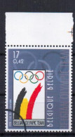 BELGICA SELLO MUESTRA SPECIMEN BELGIAN OLYMPIC TEAM 2000 - Verano 2000: Sydney