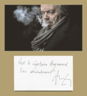 Philippe Djian - Écrivain Français - Carte Dédicacée + Photo - 2000 - Schauspieler Und Komiker