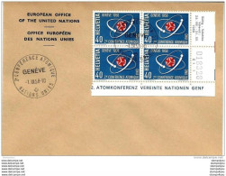 23 - 49 - Enveloppe Suisse Recommandée Avec Timbres "2e Conférence Atomique ONU 1958  Oblit Spéciale" - Atom