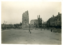 Arras Bombardé 1914,photo Vasse Rue Gambetta à Arras Format 13/18 - Guerre, Militaire