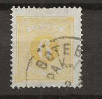 1877 USED Sweden Mi 4-B Perf 13 - Postage Due