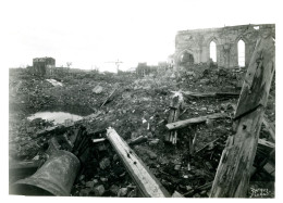 Photo Le Havre Bombardé 1944,photographe Gilbert Fernez,format 13/18 - War, Military