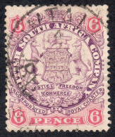 Rhodesia 1896 SG33 6d Mauve And Pink  Fine Used Cds Cancel - Sonstige & Ohne Zuordnung