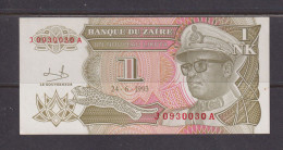 ZAIRE - 1993 1 New Likuta AUNC/XF Banknote As Scans - Zaire