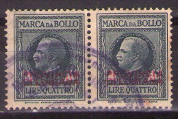 Revenue Tax - Provincia Di Lubiana 1942 Ljubljana Slovenia Italy Yugoslavia Occupation Overprint  USED - Ljubljana