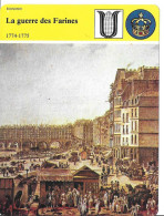 Fiche Illustrée LA GUERRE DES FARINES 1774-1775 Par Edito-Service 1980 -texte En Verso - Histoire