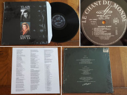 RARE French LP 33t RPM (12") MARINA VLADY / VLADIMOR VISSOTSKY «Chantent En Russe» (1988) - Collector's Editions