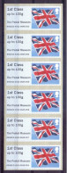 UK Post & Go ATM Strip Of 6 First Class The Postal Museum British Flag Drapeau MNH - Post & Go (distribuidores)