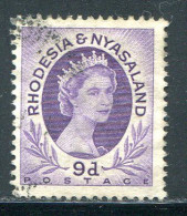 RHODESIE ET NYASALAND- Y&T N°8- Oblitéré - Rhodésie & Nyasaland (1954-1963)