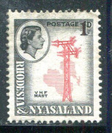 RHODESIE ET NYASALAND- Y&T N°20- Neuf Avec Charnière * - Rhodesia & Nyasaland (1954-1963)