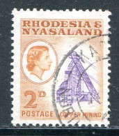 RHODESIE ET NYASALAND- Y&T N°21- Oblitéré - Rodesia & Nyasaland (1954-1963)