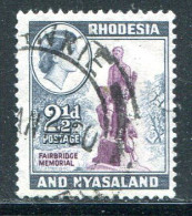 RHODESIE ET NYASALAND- Y&T N°21- Oblitéré - Rhodesië & Nyasaland (1954-1963)