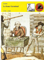 Fiche Illustrée LE FRANC GERMINAL Par Edito-Service 1989 -texte En Verso - Histoire