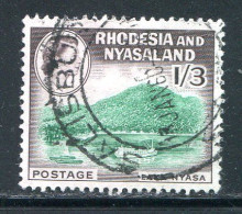 RHODESIE ET NYASALAND- Y&T N°27- Oblitéré - Rodesia & Nyasaland (1954-1963)