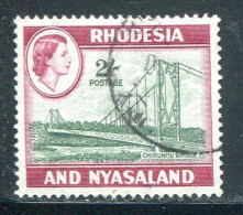 RHODESIE ET NYASALAND- Y&T N°28- Oblitéré - Rhodesië & Nyasaland (1954-1963)