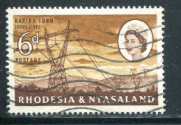 RHODESIE ET NYASALAND- Y&T N°34- Oblitéré - Rhodesië & Nyasaland (1954-1963)