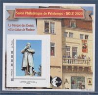 Salon Philatélique De Printemps Dôle Fresque Des Dolois Et Statue De Pasteur Bloc Neuf Timbre Adhésif LV 20g N°4664 - CNEP
