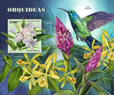 Guinea Bissau 2018, Orchids I, Hummingbird, BF - Segler & Kolibris