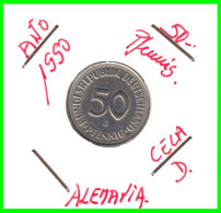 ALEMANIA - DEUTSCHLAND - GERMANY-MONEDA DE LA REPUBLICA FEDERAL DE ALEMIANIA DE 50 Pfn .DEL AÑO 1990 CECA - D -MONICH - 50 Pfennig