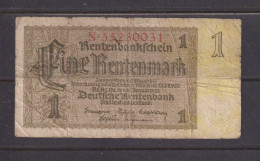 GERMANY - 1937 1 RentenMark Circulated Banknote As Scans - Sonstige & Ohne Zuordnung