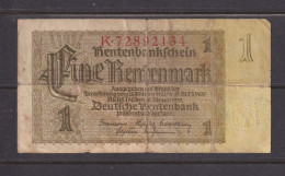 GERMANY - 1937 1 RentenMark Circulated Banknote As Scans - Sonstige & Ohne Zuordnung