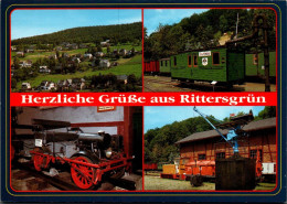 G5574 - TOP Rittersgrün Bahnhof Eisenbahn - Schöning - Breitenbrunn