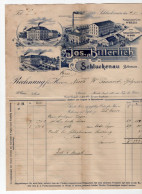 1905. AUSTRIA,SCHLUCKENAU,JOS. BITTERLICH,LETTERHEAD,TO BELGRADE,SERBIA - Austria