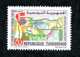 2002- Tunisie - 27ème Congrès Mondial Vétérinaire-Tunis 2002 -Série Complète 1v.MNH** - Médecine