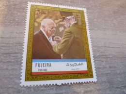 Fujeira - Général De Gaulle Et Wiston Churchill - 30 Dirhams - Postage - Multicolore - Oblitéré - Année 1967 - - De Gaulle (Général)