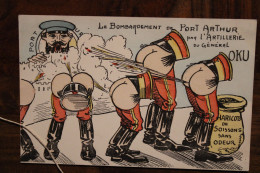 1904 CPA Ak Guerre Russe Japon Port Arthur General OKU Illustrateur Humour - Altre Guerre