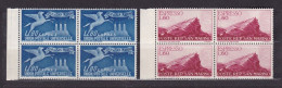 1950 San Marino Saint Marin ESPRESSO N°21-22 Serie Di 2v. In QUARTINA MNH** Express Block 4 - Timbres Express