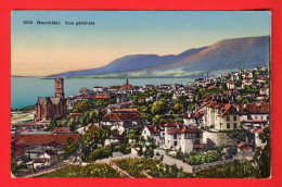 ZXD-31 Neuchâtel Vue Générale Vers L'Ouest. Poste Militaire Feldpost Phototypie 305 - Neuchâtel