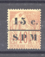 SPM  :  Yv  14  (*)   Signé - Used Stamps