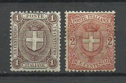 ITALY Italia 1896 Michel 71 - 72 * - Nuovi