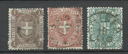 ITALY Italia 1896 Michel 71 - 73 O - Oblitérés