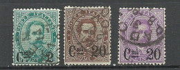 ITALY Italia 1890-1891 Michel 56 - 58 O - Oblitérés