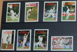 GRENADINES OF ST. VINCENT 1988, Sport, Cricket, Mi #597-604, MNH** - Cricket