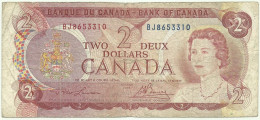 CANADA - 2 Dollars - 1974 - P 86.a - Sign. Lawson-Bouey - Queen Elizabeth II - Canada