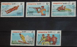 CAMBODIA 1983, Olympic Games - Sarajevo 1984, Sports, Mi #517-21, Used - Winter 1984: Sarajevo