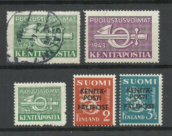 FINLAND FINNLAND 1941-43 Feldpost Field Post War Military Lot, Mint & Used - Militares