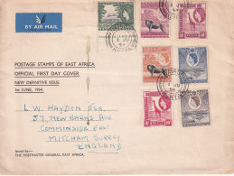 KUT 1954 FDC COVER TO ENGLAND. - Kenya, Uganda & Tanganyika