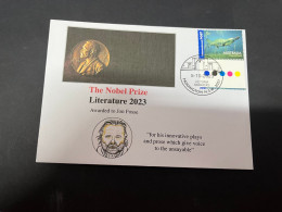 8-10-2023 (3 U 37) Nobel Literature Prize Awarded In 2023 - 1 Cover -  OZ Stamp (postmarked 5-10-2022) - Sonstige & Ohne Zuordnung