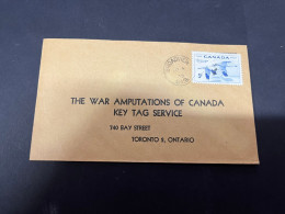 8-10-2023 (3 U 38) Canada - Letter Posted 1955 To The War Amputations Of Canada (Toronto) - Handicaps