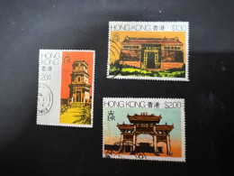 8-10-2023 (stamp) Hong Kong - 3 Used Stamps - Oblitérés