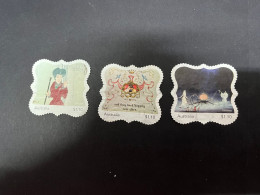 8-10-2023 (stamp) Australia -  3 Used Disney (scarce) Personalised Stamps - Used Stamps