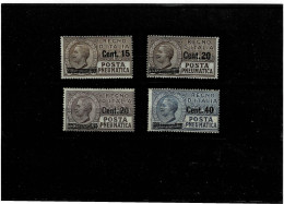 ITALIA REGNO ,Posta Pneumatica ,nuovi MNH ,qualita Splendida - Pneumatic Mail