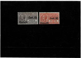 ITALIA REGNO ,Posta Pneumatica ,nuovi MNH ,qualita Splendida - Pneumatic Mail