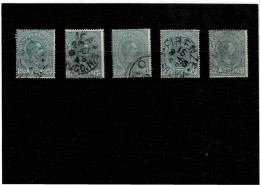 ITALIA REGNO ,"Pacchi Postali",75c. Verde ,5 Pezzi Usati ,qualita Ottima - Paquetes Postales