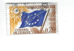 TS N° 18 Conseil De L'Europe Oblitéré 1958-59 - Afgestempeld