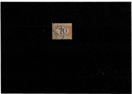 ITALIA REGNO ,"Segnatasse",10c. Ocra E Carminio ,usato ,qualita Discreta - Postage Due